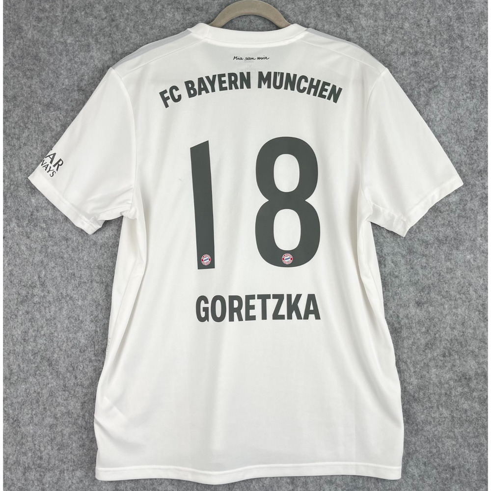 Leon Goretzka Bayern Munich‎ Adidas 2019/20 Away Replica Player Jersey White XL